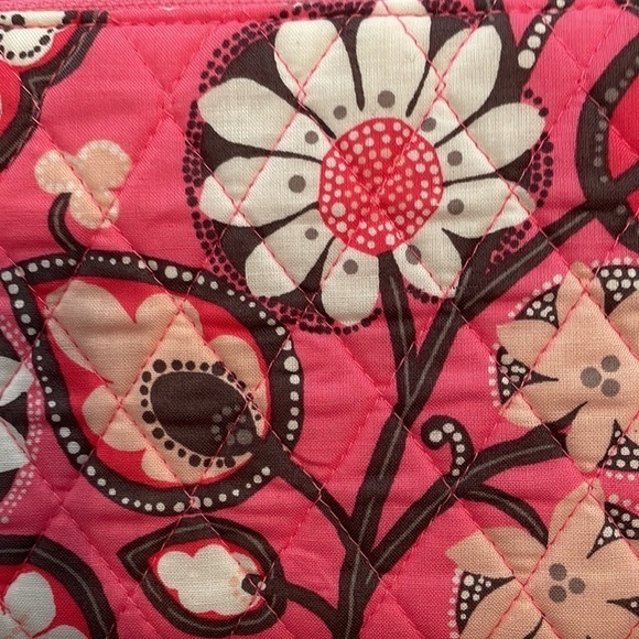 Vera Bradley Double zip Cosmetic Bag in Blush Pink Design new with tags - Picture 9 of 13